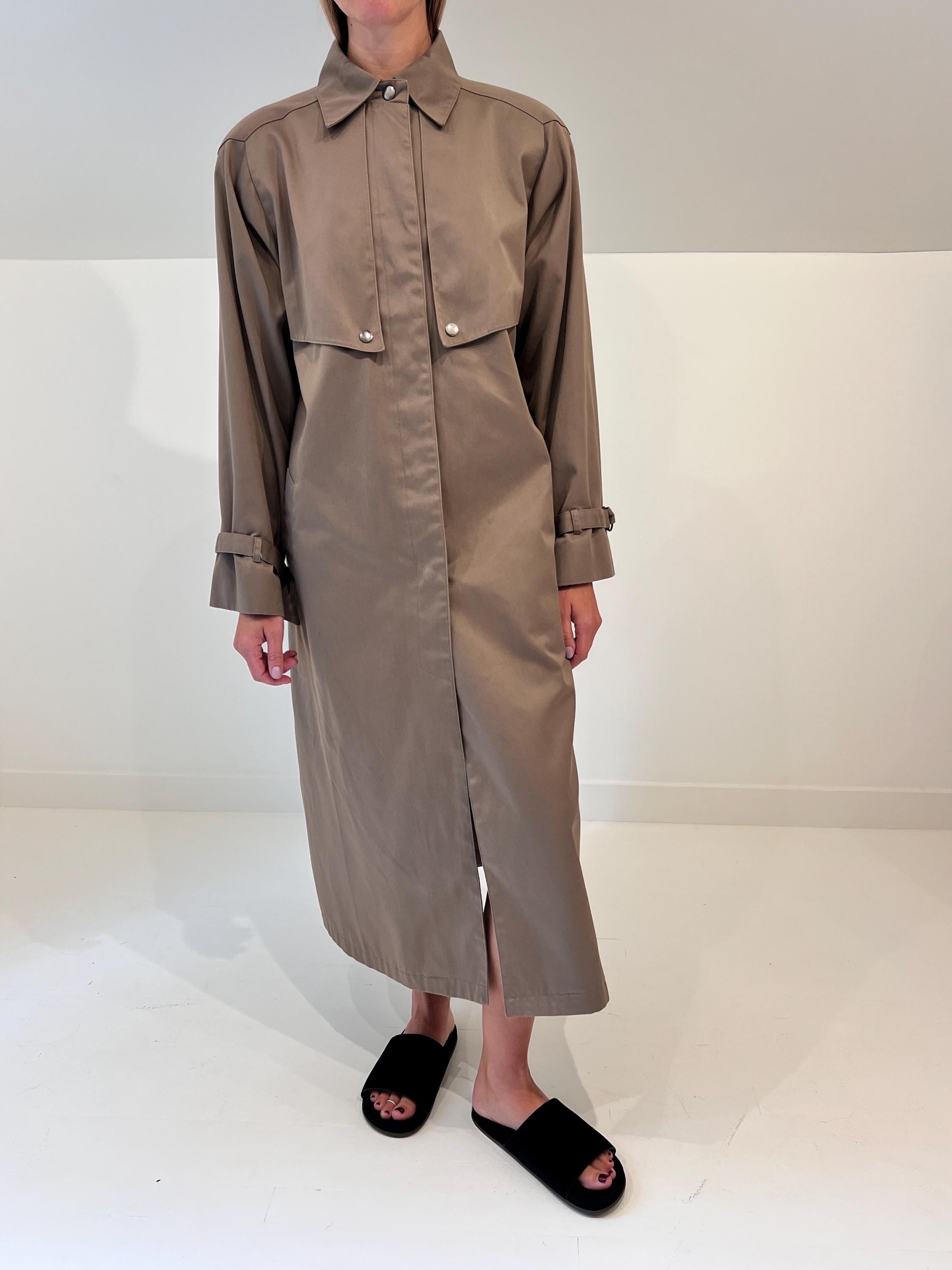 ハーリップトゥ Belted Dress Trench Coat taupe M 11-25-