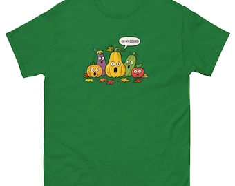 Oh My Gourd T-Shirt – Fall Vegetable Cartoon Tee