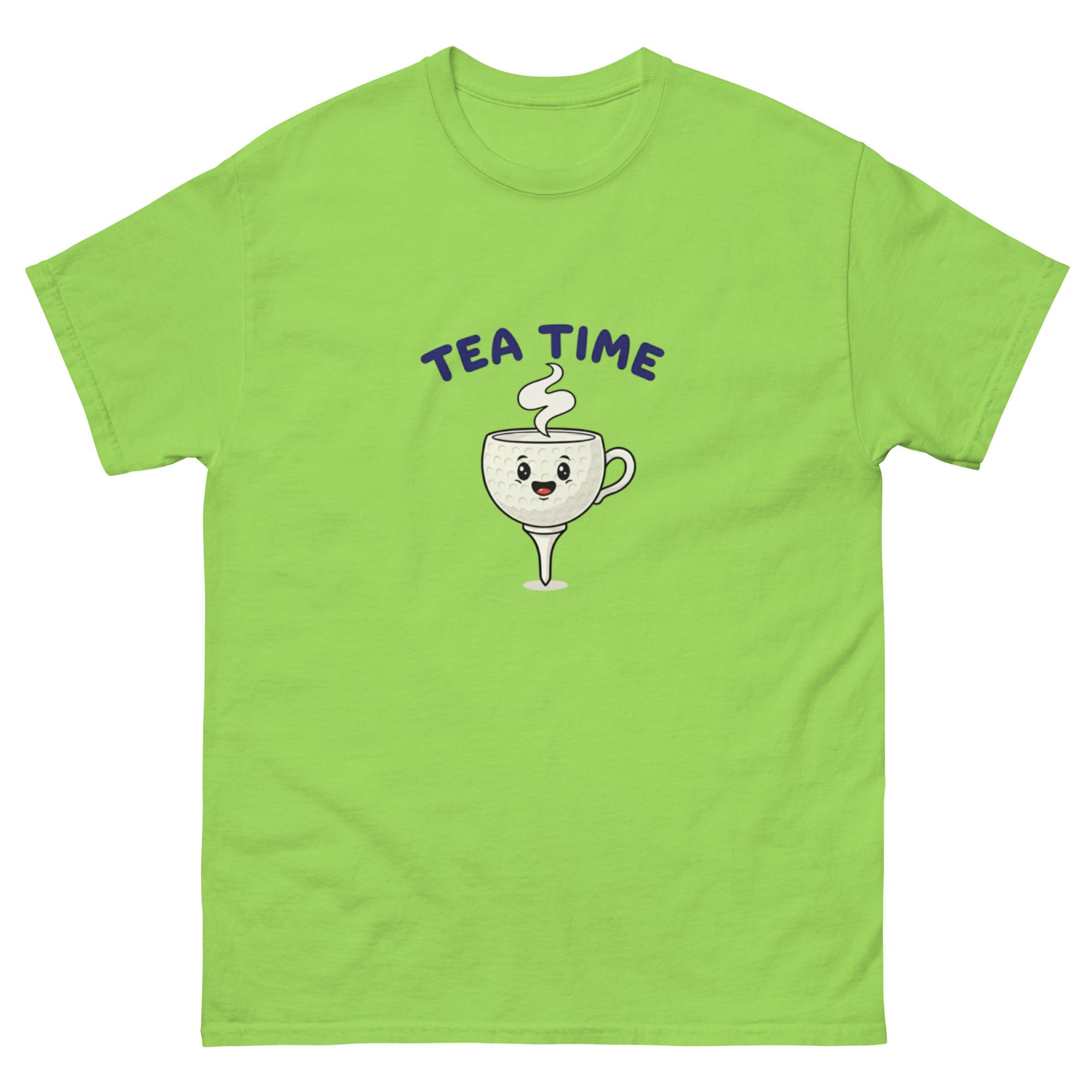 Tea Time Golf Shirt: Unisex Cotton Tee - Etsy