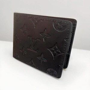 ルイ・ヴィトン モノグラム・シャドウ ブラック ウォレット - レザー 正規品