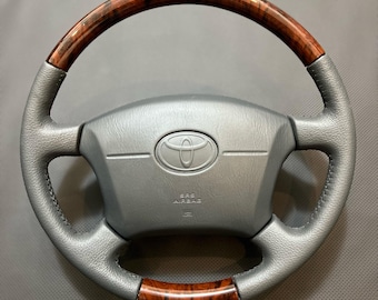 Volante con veta de madera para Toyota Land Cruiser Serie 100 Lexus LX470