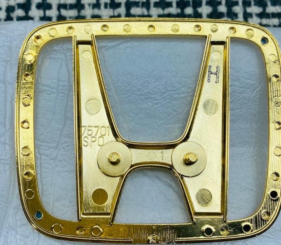 JDM ORIGINAL HONDA Civic Ek 1996-2000 Gold Emblem Set *rare Item