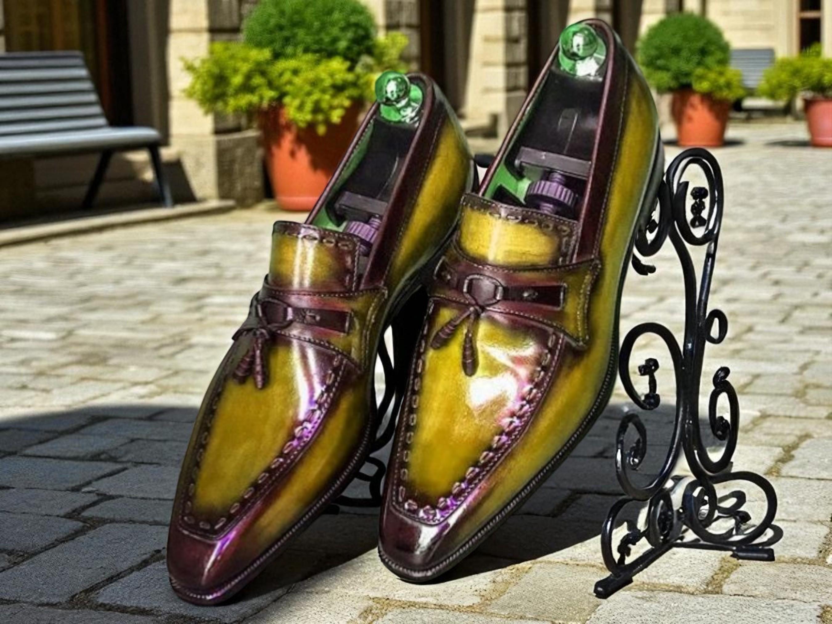 カジュアルシューズ シューズ メンズ 本革 レザー 靴 ウォーキングシューズ ビジネスシューズ EEE 幅広 SL6902 ブラック 25.5㎝ 新品 FJZFXKZL] メンズレザースリッポンシューズ カジュアルローファー