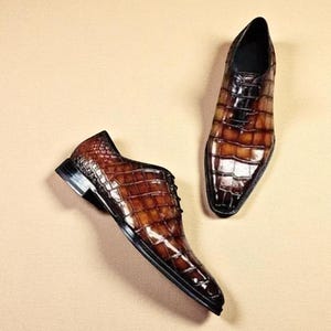 Mezlan Men’s Exotic Brown Ostrich Pointed Toe Boots Size 10.5M Slip-On Luxury Mezlan Mens Dress Shoes - Etsy main image 3