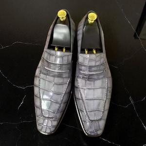 Mens Grey Dress Shoe - Etsy