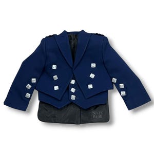 Baby Prince Charlie Jacket With 3 Button Vest – Toddler Formal Kilt Outfit for Weddings & Special Occasions