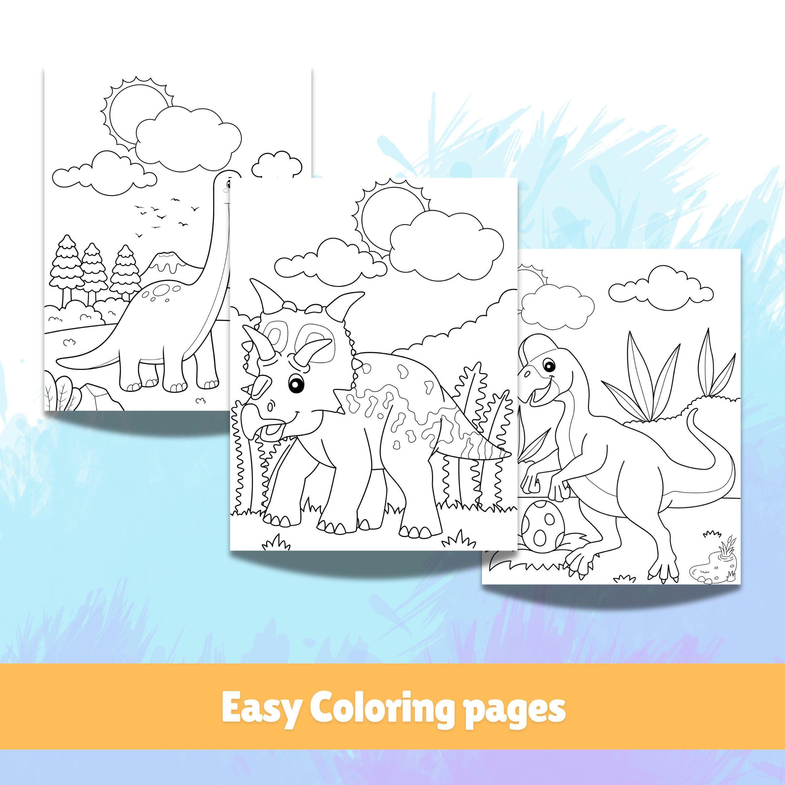 25 Printable Dinosaur Coloring Pages for Kids | Baby Dino Activity ...