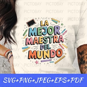 Teacher Appreciation SVG Español | Archivo de Corte Digital para Maestros | Decoración Escolar SVG