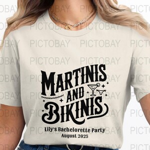 Martinis and Bikinis Bachelorette Party Digital Download | Fun Bridal Shower Printable Wall Art