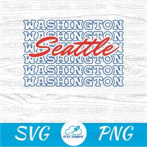 Setattle Washington SVG, digitaler Download, Skyline Clipart, Vektor Stadt Karte, Sofort Download, Cricut Cut Datei, Silhouette-Design