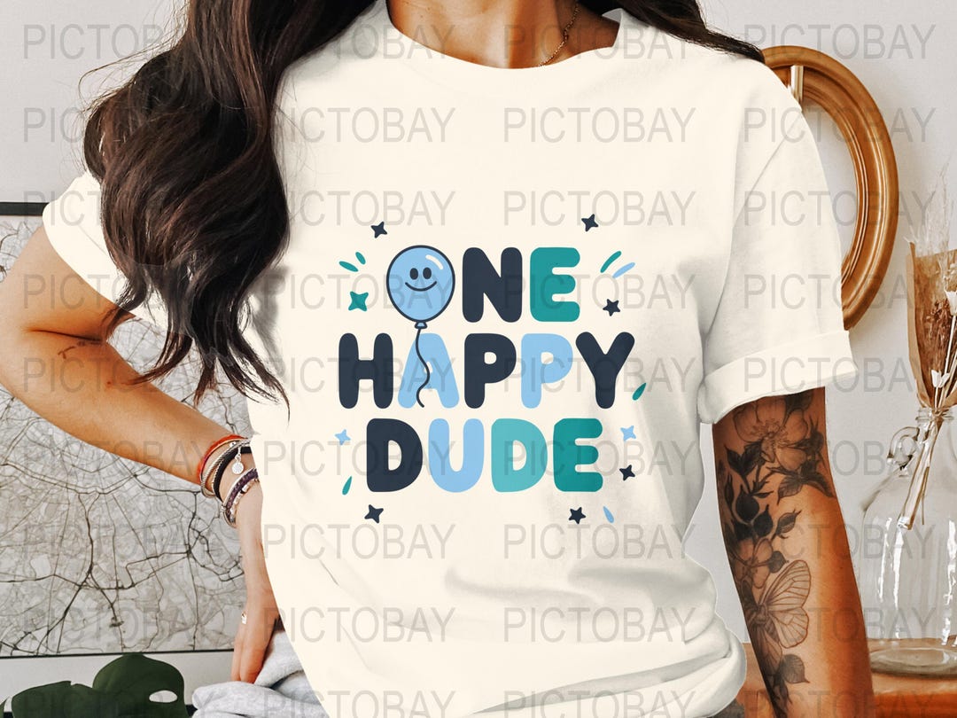 One Happy Dude First Birthday SVG | Digital Download | Boys 1st ...