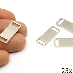 2 Pcs Silver Plated Stick Bar Connector, Silver Rectangle Bar, Vertical Line Pendant, Bar Drop Earrings, Silver Supplies for Jewelry Makings