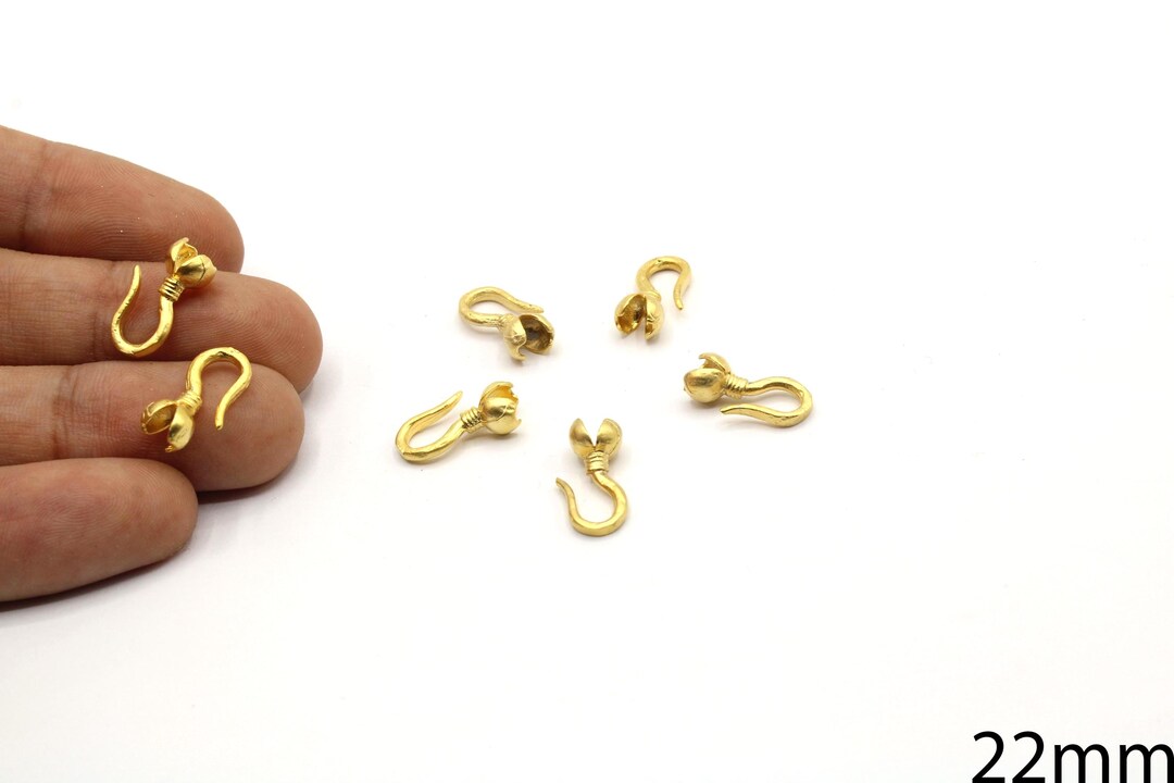 Shell Clasp 2 Pcs 22mm Gold Plated Shell Hook Clasps, Decorative Chain Connector - Etsy