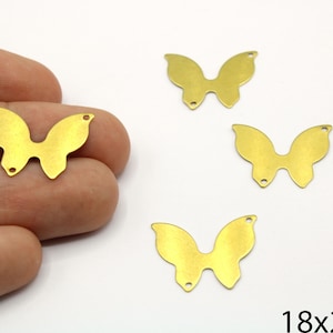 5 Pcs Brass Dainty Butterfly Charm, Mini Butterfly Shape Pendant, Butterfly Drop Earrings, Animal Charm, Brass Supplies For Jewelry Makings