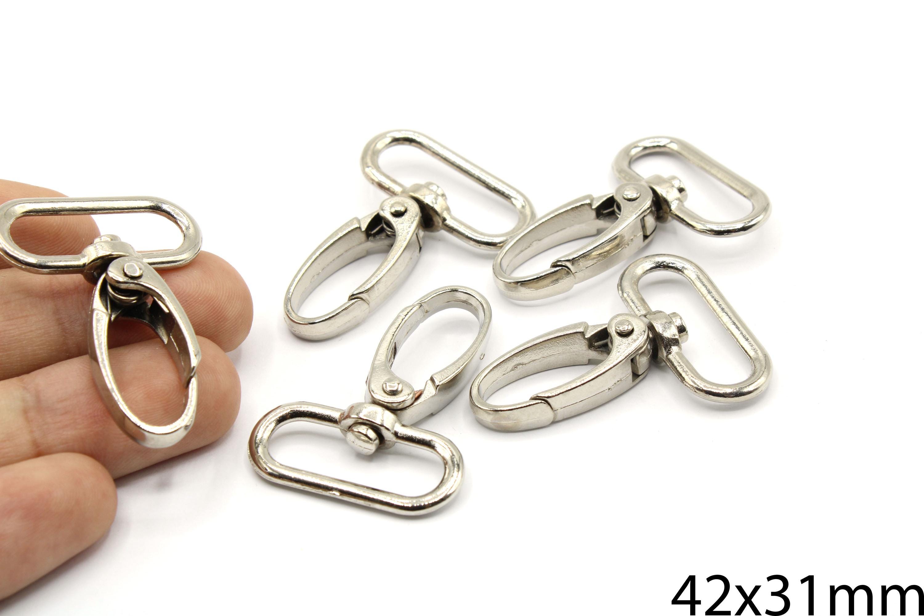 42mm Silver Plated Snap Hook Swivel Clasp, Lobster Claw for Bag