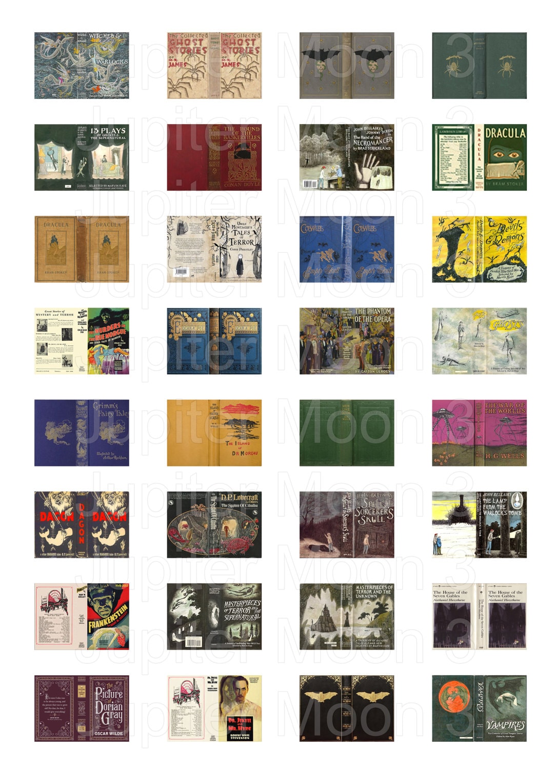 Free Printable Dollhouse Book Covers