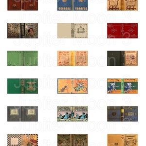 Vintage Children's Dollhouse Book Covers 1:12 PDF - Etsy