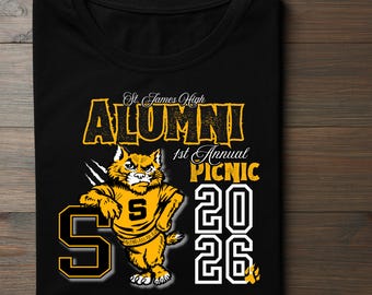 St. James Alumni Picnic Shirt 2026 | Custom School Reunion Tee | First Annual Alumni Picnic | Personalized Class Shirt | Group Event Tee