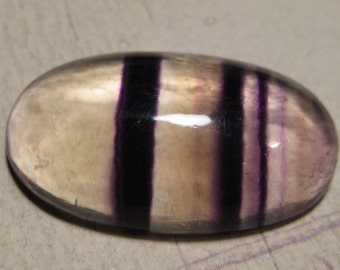 Large Purple Fluorite oval cabochon 49x32mm