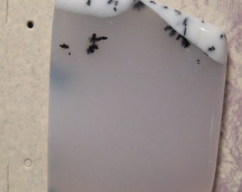 Dendritic Opal cab  .      37 x 26 x 5 mm thick .             250