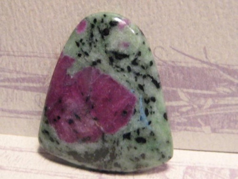 1878 Ruby in Zoiste pendant bead.. 42 x 37 x 7mm .........