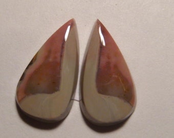 Royal Imperial Jasper cab set  ......  20 x 10 x 3.6 mm .......  a4739