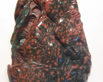 snidade havsjaspisfiskar ...... 66 x 43 x 8 mm .. a2579
