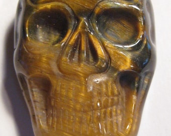 snidad tigeröga dödskallepärla .......... 37 x 26 x 13 mm ....... a1275