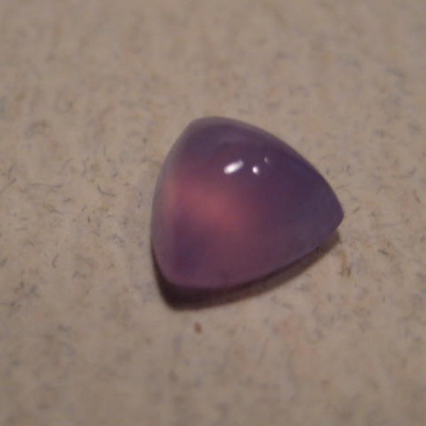 Holley Lavender Chalcedony cab .... trilliant shape ....     5m  .....          E HLC1748