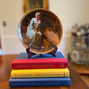 Norman Rockwell Knowles Collectors Plate - Rediscovering Women Collection 12 Nummer: &quot;Reminiscing in the Quiet&quot; Made in USA