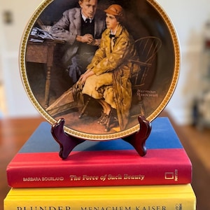 Norman Rockwell Knowles Collectors Plate - Rediscovering Women Collection 11e uitgave: &quot;Confiding in the Den&quot; Made in USA