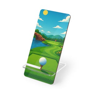 Golf Course Smartphone Stand: Gift for Golfers
