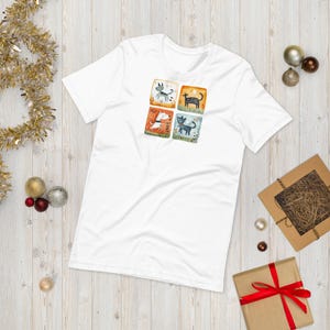 4 dogs design,Unisex t-shirt,gift for dogs mom,dog dad,mothers day,pets lover,dogs owener,vintage style