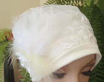 womens wedding hat bridal hat chemo bridal hat women soft bridal hat ivory bridal hat