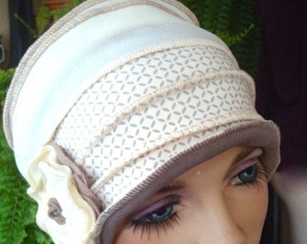 womens hat Chemo Hat womens chemo hat chemo soft hat chemo cloche cancer soft hat cream