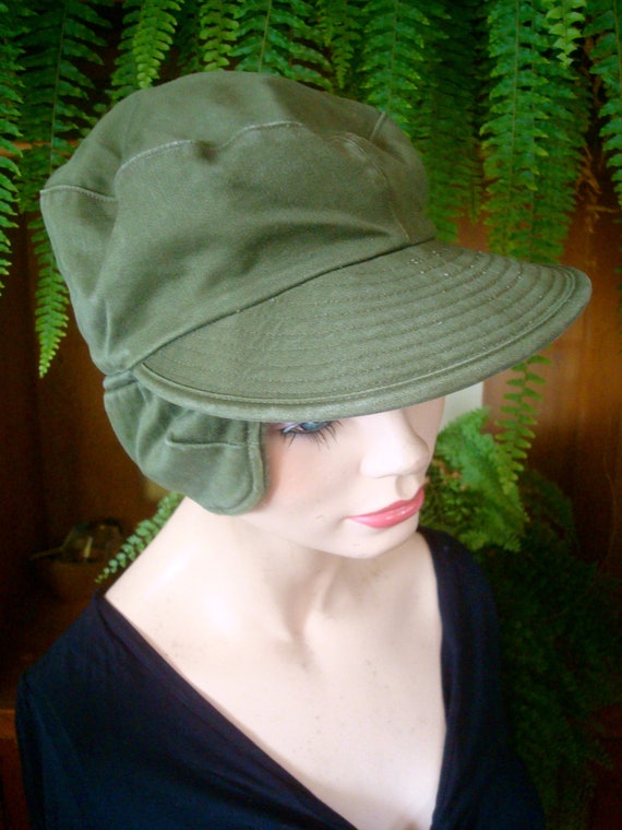 womens hat womens aviator hat army hat winter hat… - image 3