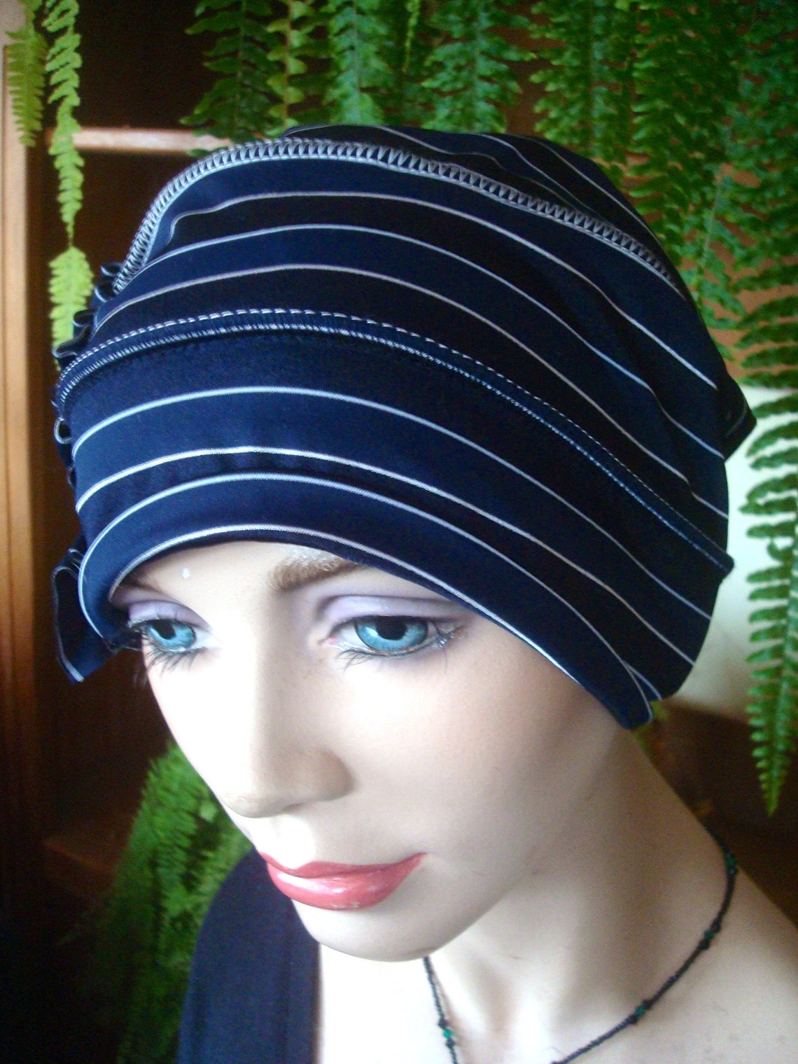 Womens Chemo Hat Womens Bathing Cap Childs Bathing Cap Navy Etsy