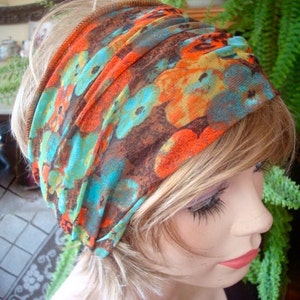 womens Headband extra Wide Headband Comfortable Yoga turband Alopecia fine soft mesh image 4