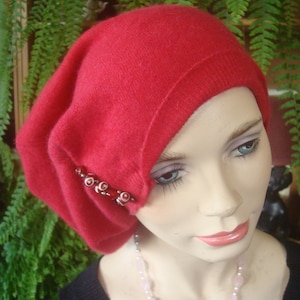 womens wool slouch beanie red wool hat slouchy red hat lambswool tam womens snood red wool snood beret