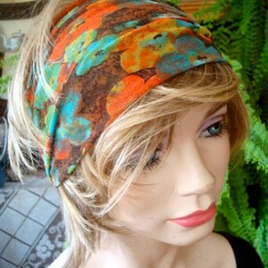 womens Headband extra Wide Headband Comfortable Yoga turband Alopecia fine soft mesh image 5