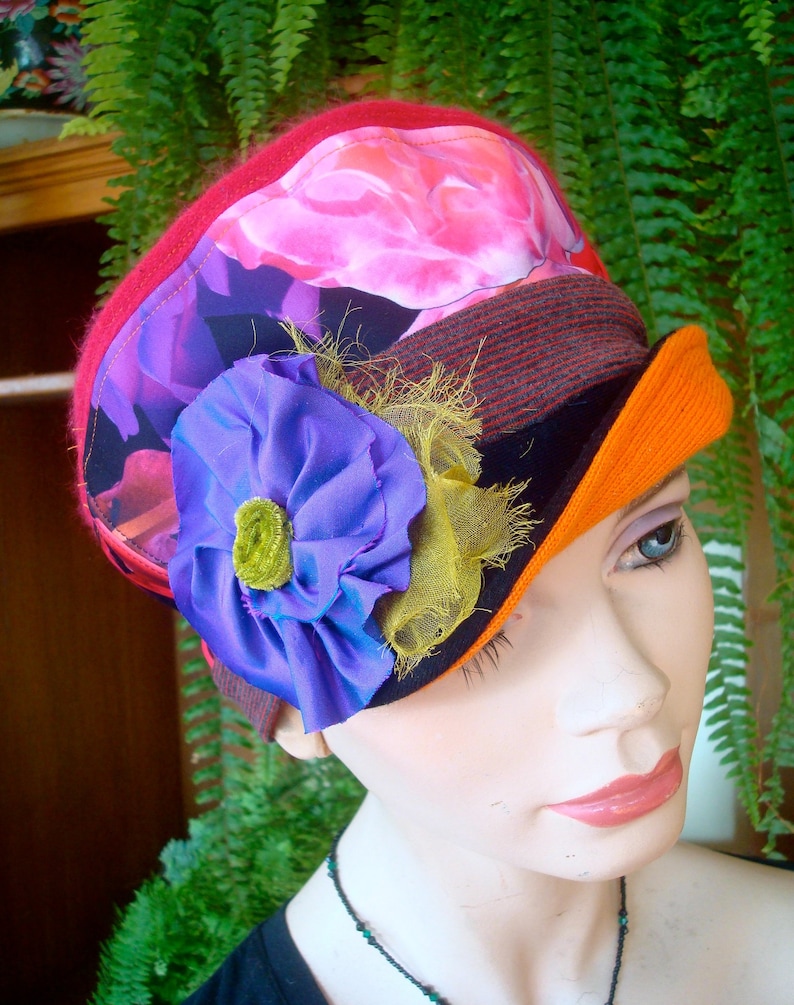 Womens Newsboy Hat Soft Hat Woollen Hat Newsboy Cap Funky Hat Etsy