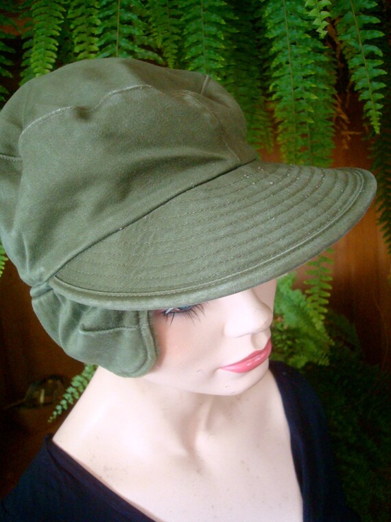 womens hat womens aviator hat army hat winter hat… - image 2