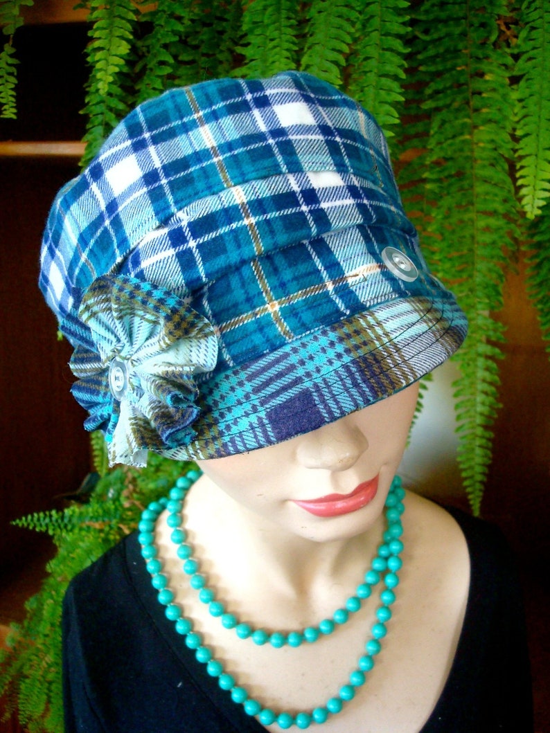 Ladies Brushed Canvas Newsboy Hat