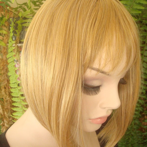 Womens Haarteil Damen Haar Topper Toupee mit Fransen Frauen Perücken blonde Perücke dunkelbraun Perücke schwarze Perücke teilweise Perücke