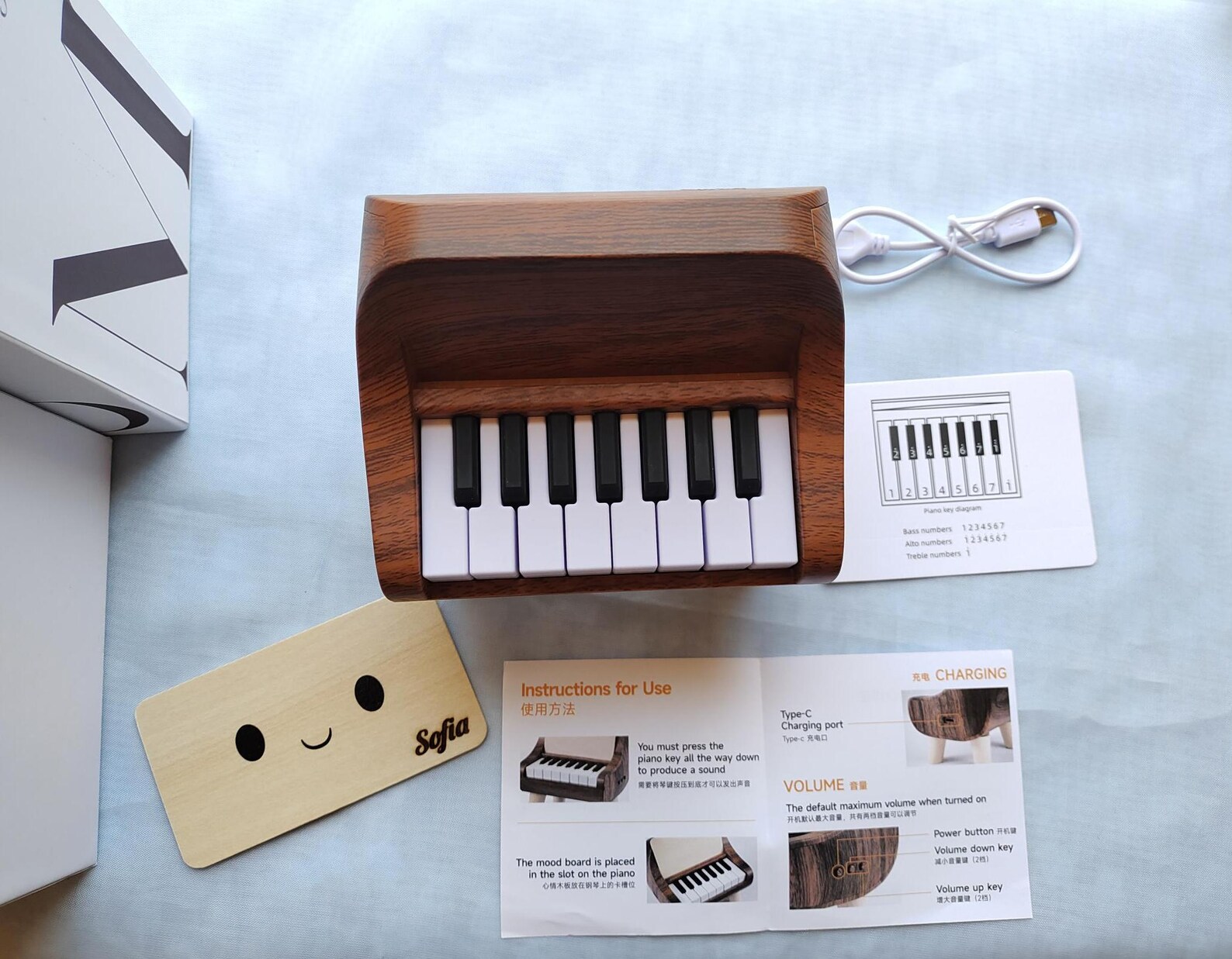 Mini Playable Instruments Mini Playable Piano, Personalized Portable Piano, Office Desk Decor ...