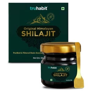TruHabit Original Himalayan Shilajit Resin – Pure and Authentic | Natural Stamina & Wellness Booster for Men and Women