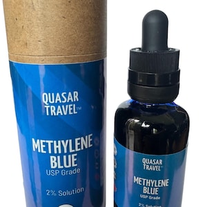 Methylene Blue 2% Concentrate, 50ml Glass Dropper, Ultra High Quality USP Grade, Free of Formaldehyde, Canadian Made