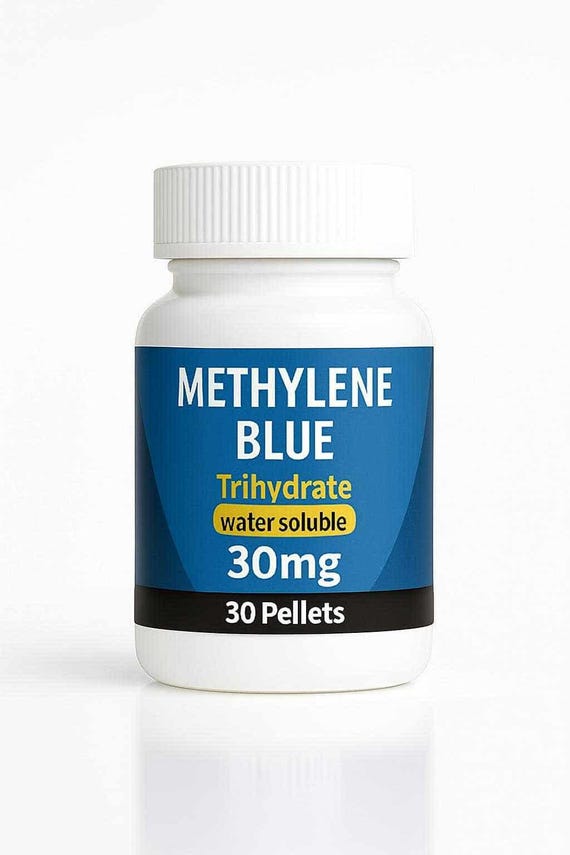 Methylene Blue, Highest Quality, 99% Purity. USP Grade, 30 tablets