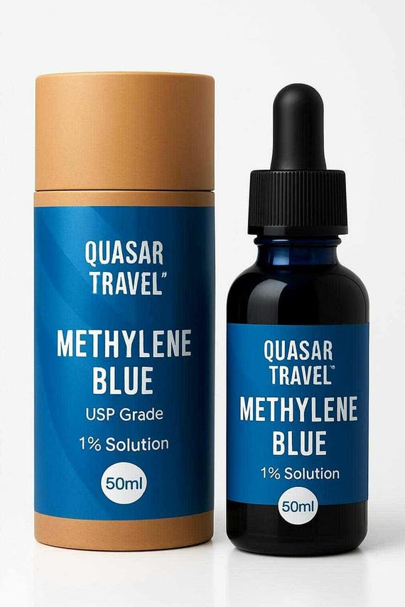 Methylene Blue 1% Solution: USP Grade, 50ml Glass Dropper