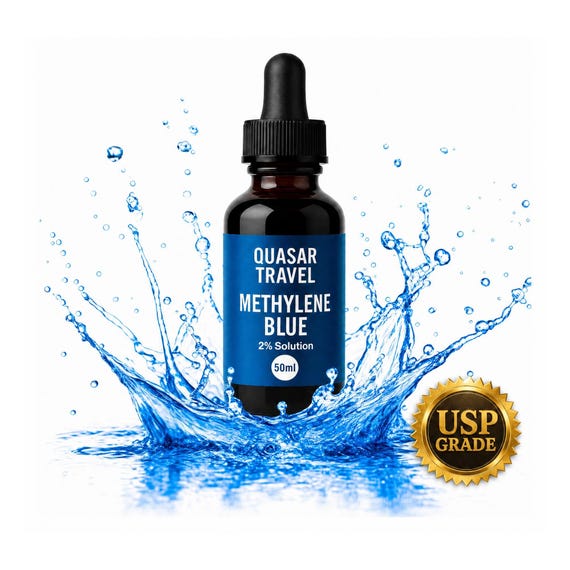Methylene Blue 2% Concentrate Tincture: USP Grade, 50ml Glass Dropper
